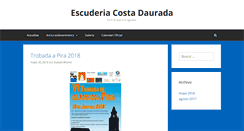 Desktop Screenshot of escuderiacostadaurada.com